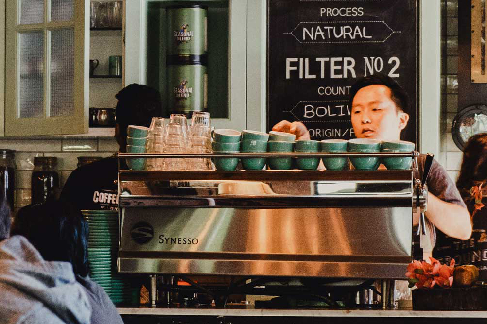 Local coffee shop in Rego Park near CORE NYC, new luxury apartments in Queens.